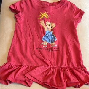 Ralph Lauren Kids Red Polo Bear T-Shirt
